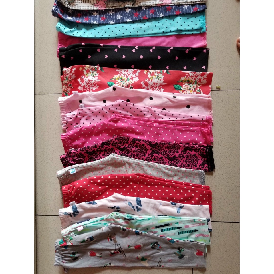 sale sốc combo 5 quần legging cotton mềm mại và ám áp cho bé 8-14kg
