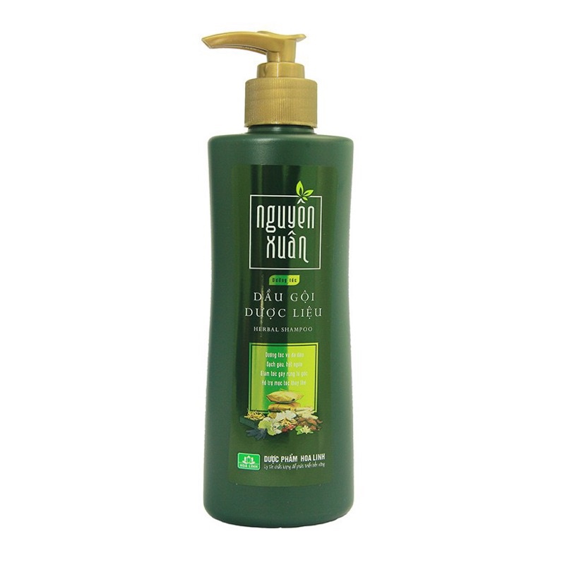 Dầu gội dược liệu Nguyên Xuân dạng vòi 250ml xanh-vàng