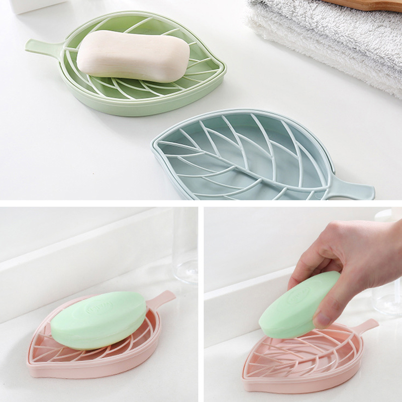 Khay Nhựa Đựng Xà Phòng Hình Chiếc Lá