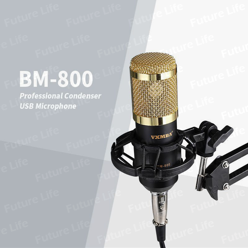 BM 800 Mic Karaoke Loa Microphone Condenser Thu âm cho Radio Phát thanh Hát Ghi âm KTV Karaoke Mic