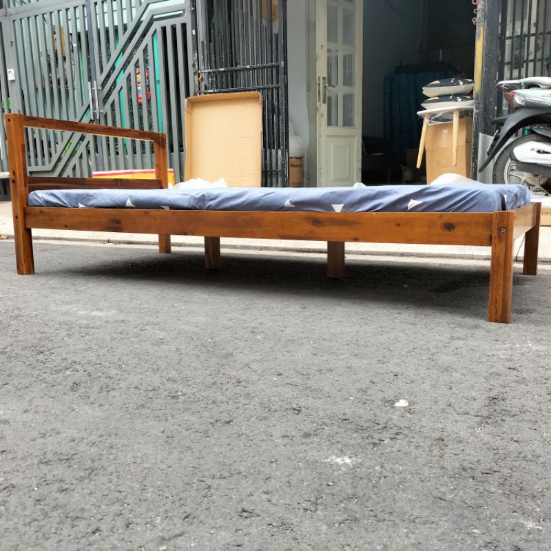 Giường gỗ xuất khẩu Hàn quốc  Giường 2 người nằm kích thước 1m4 x 2m