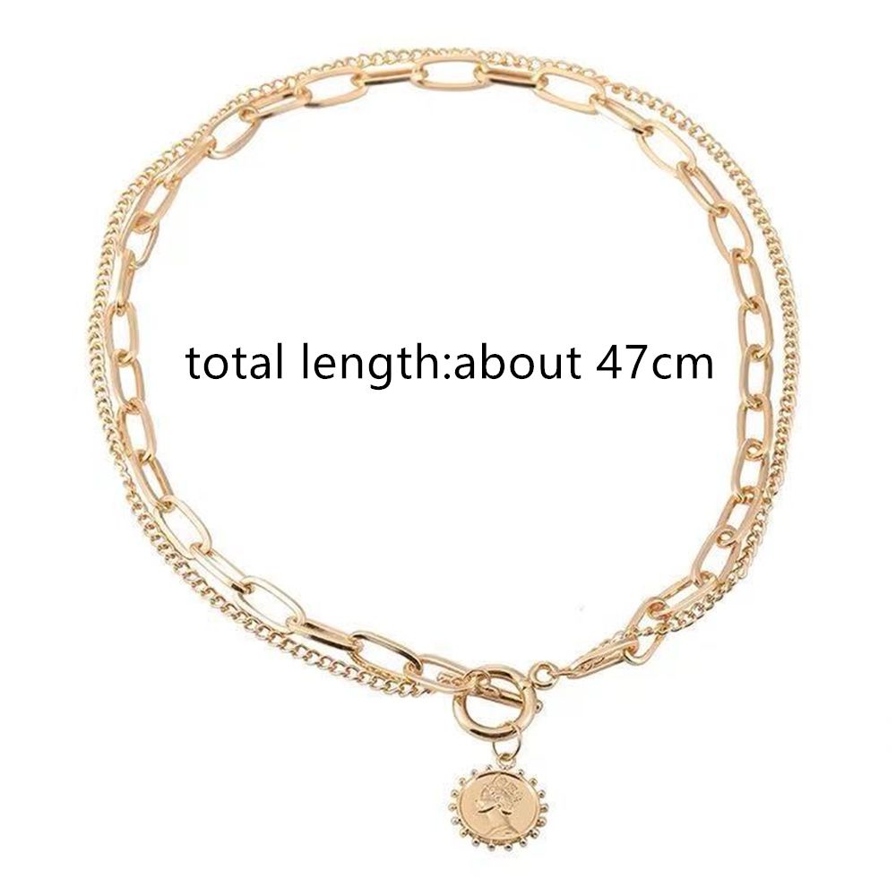 💜Layor💜 Vòng cổ Choker bằng thép không gỉ mặt đồng xu nhiều màu thời trang cho nữ