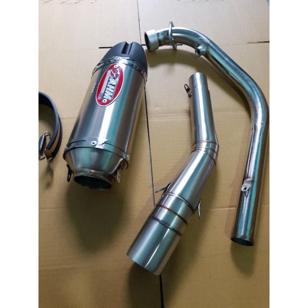 Pô AHM M3 full cổ  Exciter Winer Sonic Raider Fi Satria Gsx wave sirius jupiter axelo Future.