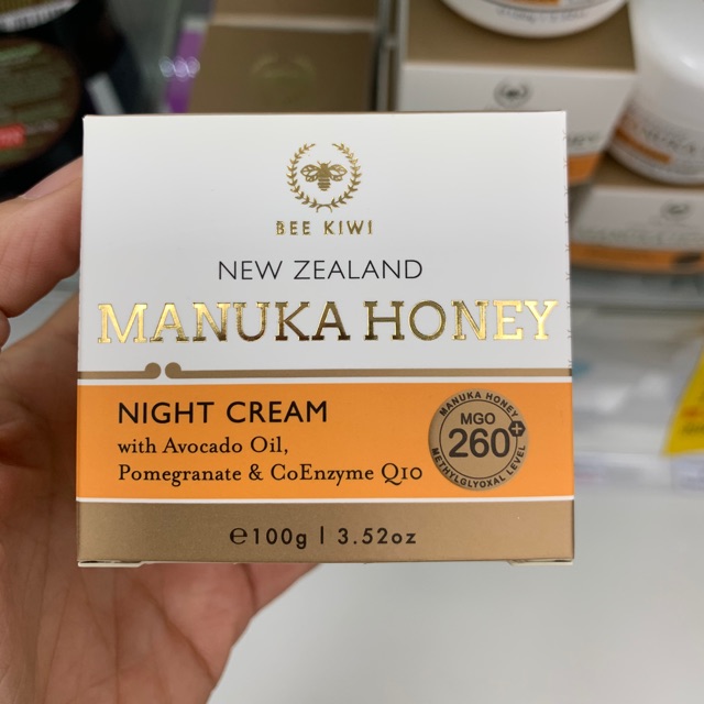 Siêu Thị Newzealand-Kem dưỡng ẩm ban đêm chống lão hoá và tăng đàn hồi cho da-Kem dưỡng ban đêm mật ong manuka Bee Kiwi