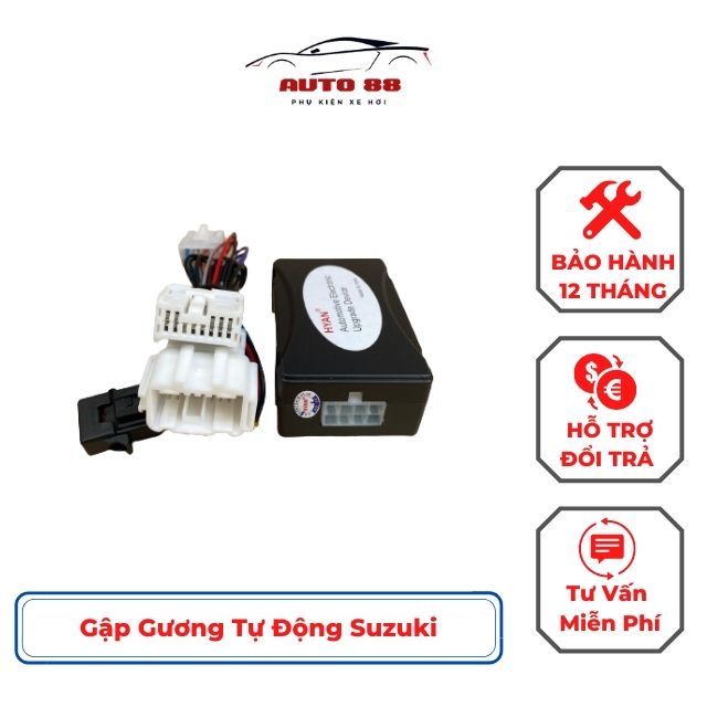 Tự động gập gương Suzuki Auto88.Officialstore cắm giắc zin, cài đặt nhanh, có kỹ thuật viên hỗ trợ lắp đặt