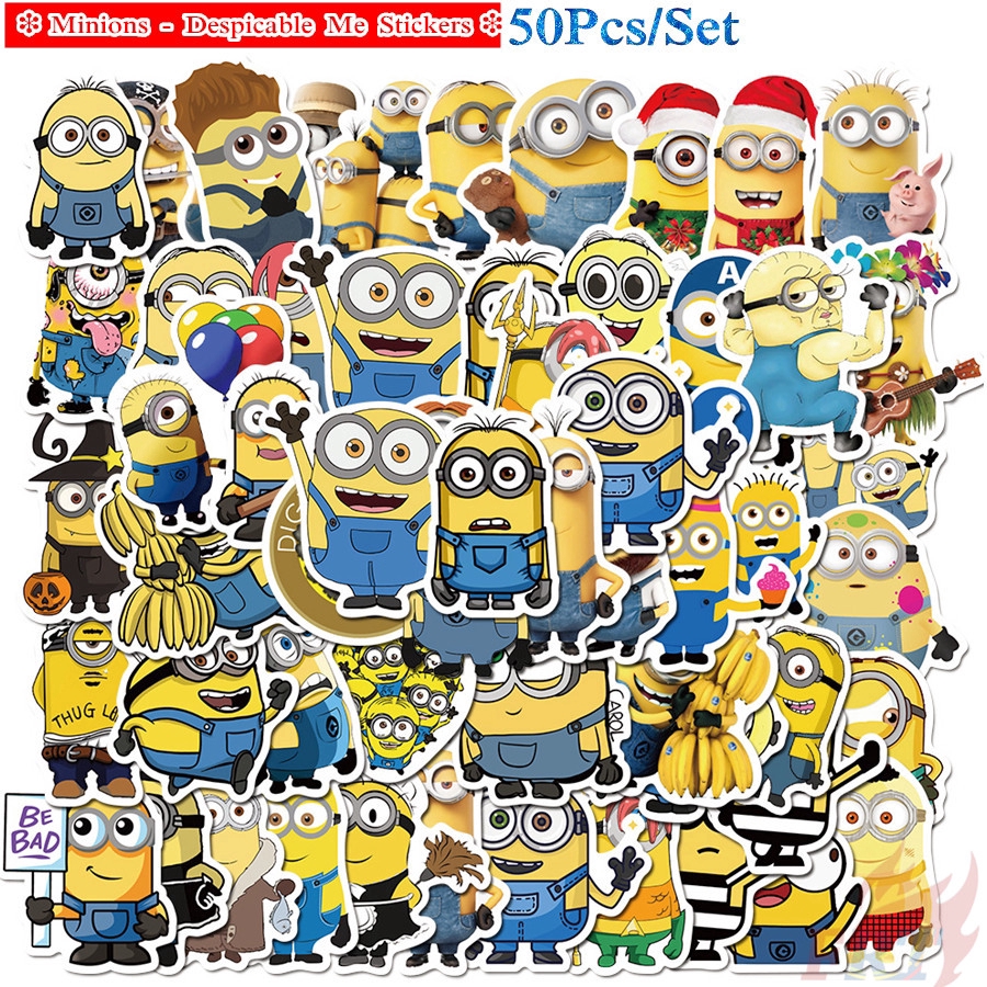 ❉ Minions Series 01 - Despicable Me Stickers ❉ 50Pcs/Set Movie Waterproof Fashion DIY Decals Doodle Stickers