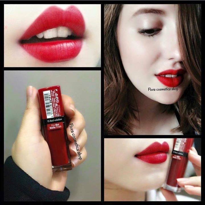 Son lì Bourjois Rouge Edition Velvet 15 Red-Volution - màu đỏ thuần