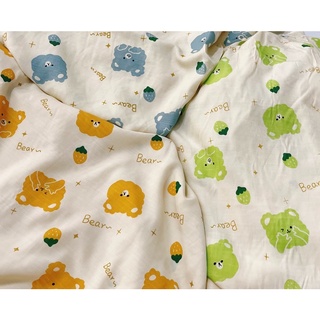 vải đũi lạnh gấu bear mềm mát