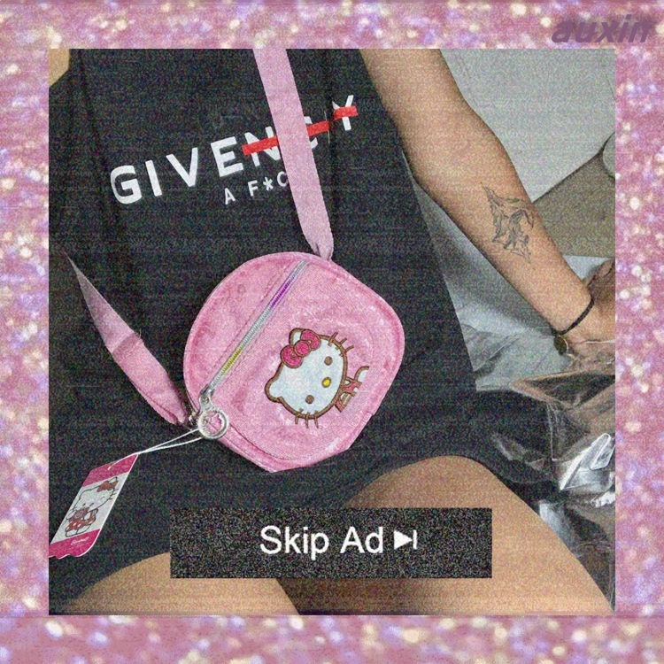 Túi Đeo Chéo Mềm Mại Họa Tiết Hello Kitty Phong Cách Nhật Bản Cho Nữ 90s