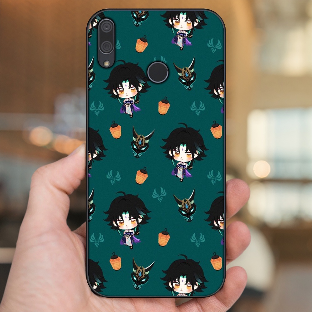 Ốp lưng Huawei Y9 2019 viền đen in hình Xiao Genshin Impact