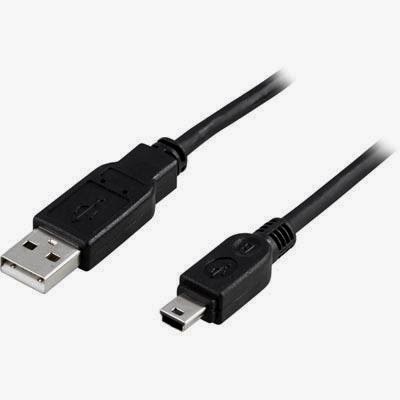 Cáp máy Blackberry - chuẩn kết nối MiniUSB (đầu lớn)