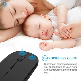 Wireless Mouse Chargeable Ultra-silent Click Optical Mouse Mice with USB Cable