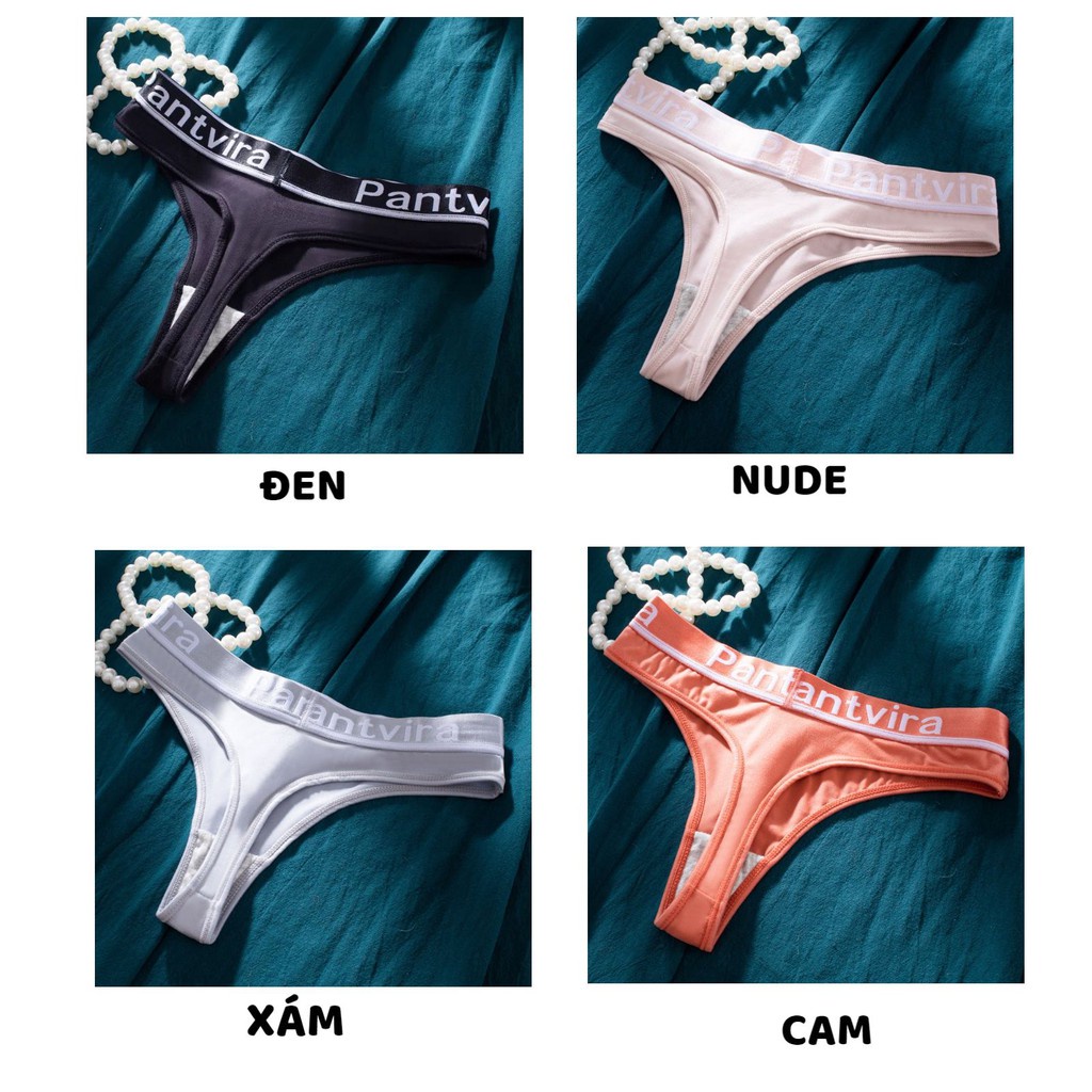 Quần Lót Nữ Lọt Khe - Quần lọt khe Nữ thiết kế viền chữ các tính mã 5043