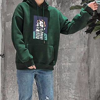 ÁO KHOÁC HOODIE - MÀU XANH RÊU - UNIISEX