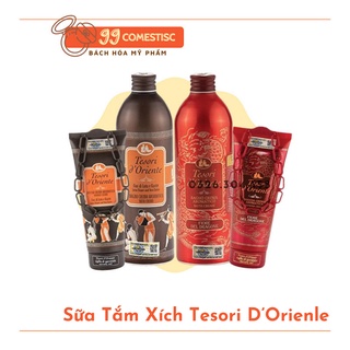 Sữa Tắm Xích Nước Hoa Tesori D'Oriente - Tinh Chất Hoa Sen và Thanh Long Hương hoa ngọt mát quyến rũ