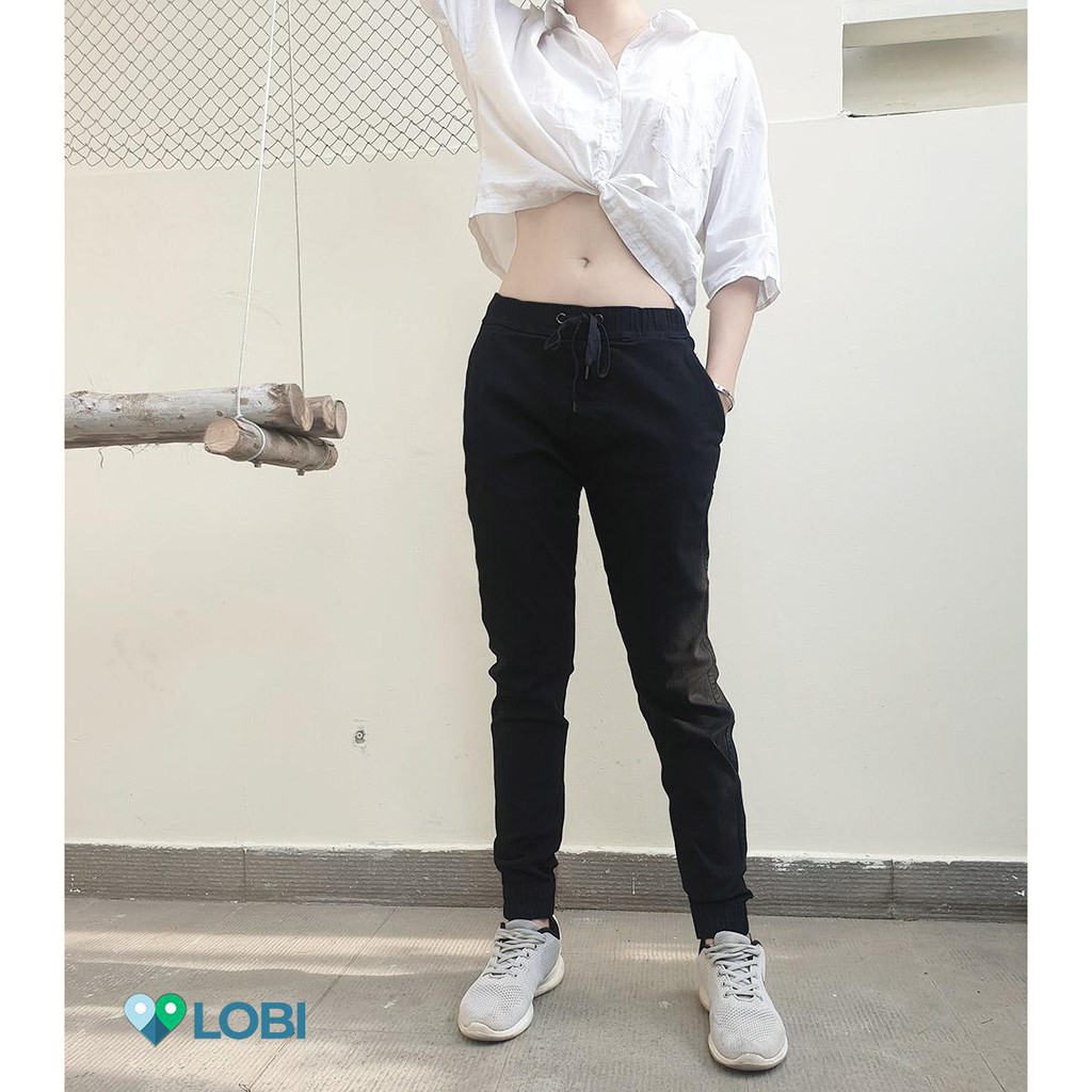 Quần jogger đen nữ ⭐FREESHIP⭐Quần ống bó nữ kaki đen vải xịn loại 1 co giãn, lên phom cực đẹp