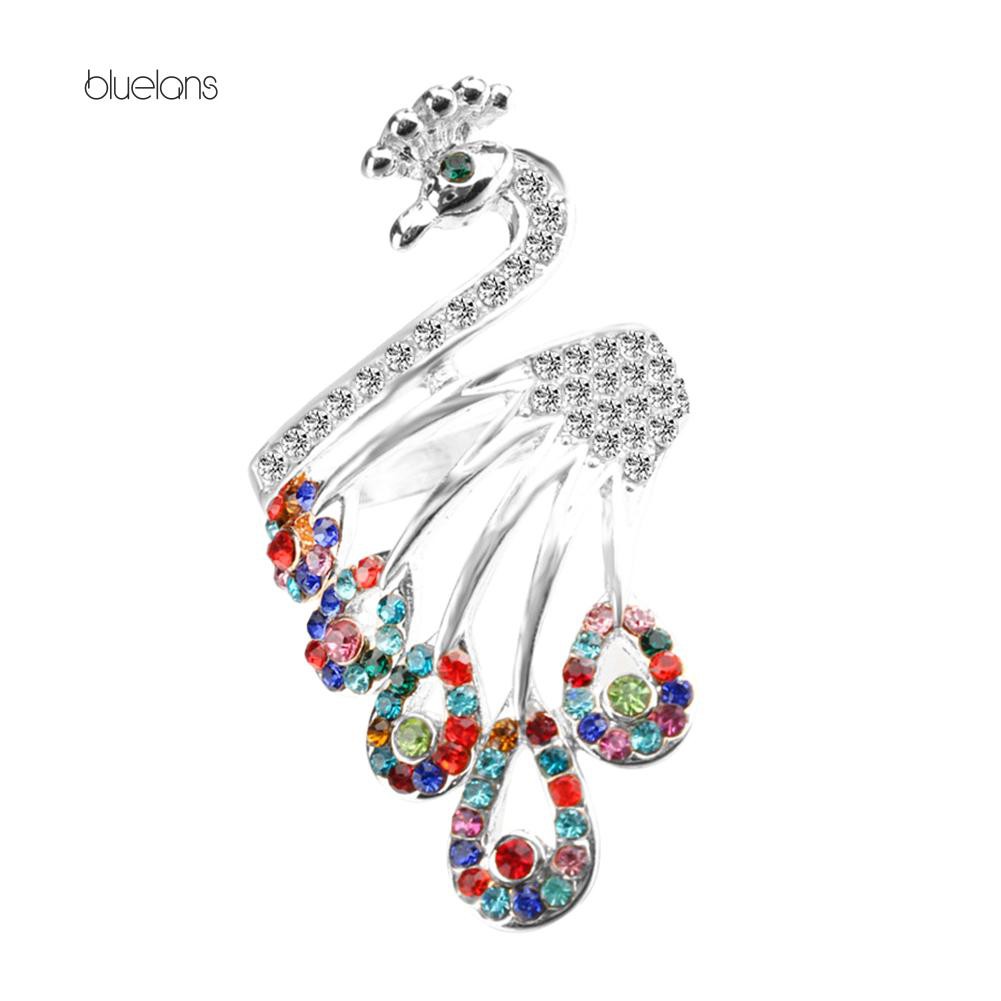 Nhẫn Mạ Vàng Hình Con Công Đính Đá Sang Trọng Cho Nữ