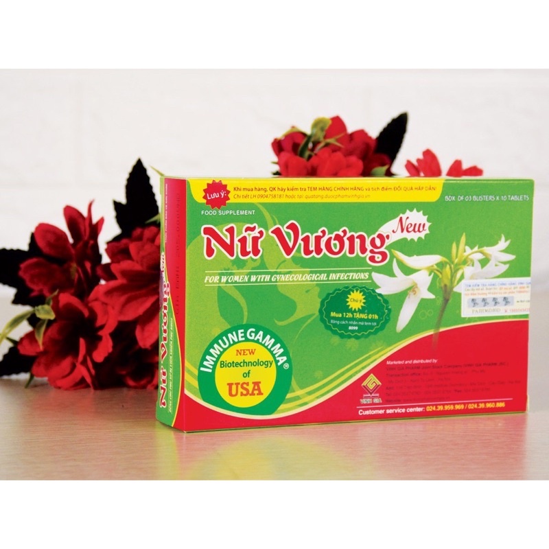 Nữ Vương New - viên uống phụ khoa hộp 30 viên