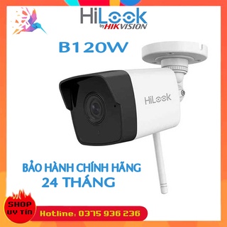 Camera Wifi không dây Hilook Ngoài trời 2M IPC B120W tích hợp micro, P220 D/W quay 360 độ, đàm thoại 2 chiều -chính hãng