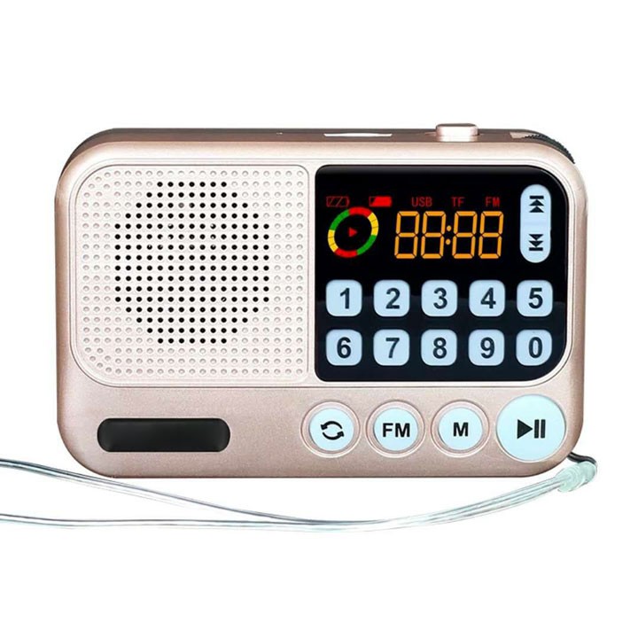 Đài radio kiêm loa nghe nhạc mini S99 hỗ trợ thẻ nhớ, usb, jack 3.5