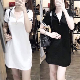 Váy phông có cổ