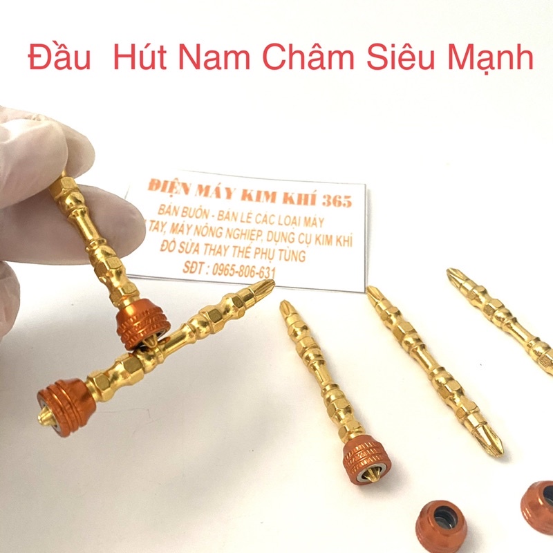 Đầu Vít Nam Châm 4 Cạnh, Tô Vít Đầu 4 Cạnh Nam Châm, Đầu Trợ Lực Nam Châm