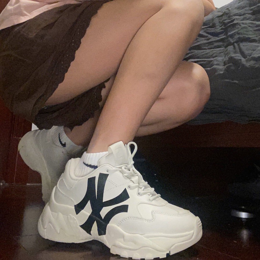 Giầy Ml-b chữ NY đen bản mới in 3d