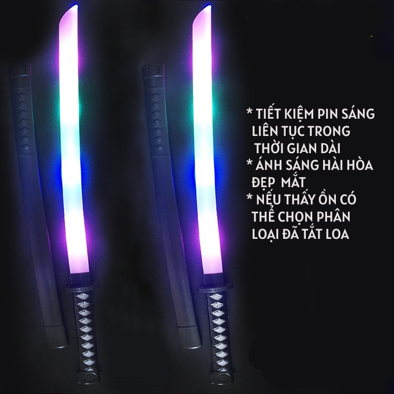Kiếm nhựa phát sáng- kiếm katana hot trend  loại chuẩn 68 cm