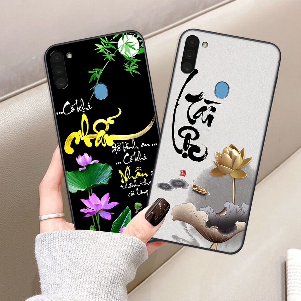 Ốp Lưng Samsung Galaxy A11 / M11 In Hình Chữ Tài Chữ Lộc, Cha Mẹ, Bình An Siêu Đẹp