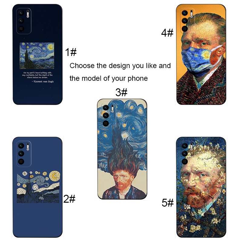 Ốp Điện Thoại Mềm In Hình Tranh Vẽ Van Gogh Cho Xiaomi Redmi Note 11 9T 10 9 9S K20 Pro Max JE15 Mới