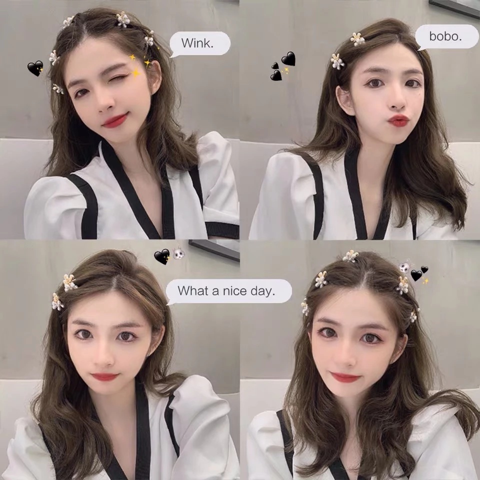 Kẹp Tóc Càng Cua Mini Đính Ngọc Trai Sang Trọng Thời Trang Cho Nữ
