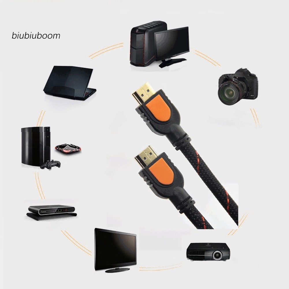 BM♠For HD TV 3D 1.4 High-speed Braided 30cm Handy Short 1080P 4K x 2K HDMI Cable