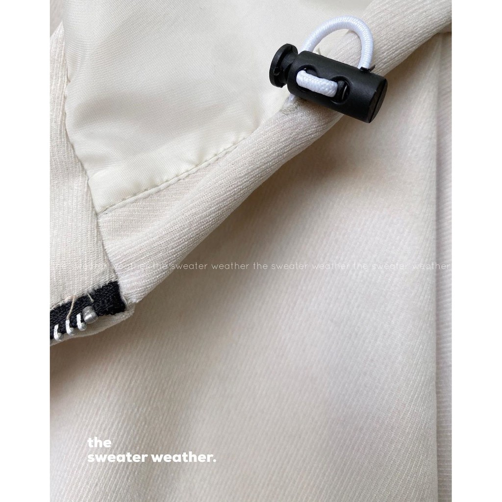 Áo khoác nhung lì kéo khóa tay phồng | BigBuy360 - bigbuy360.vn