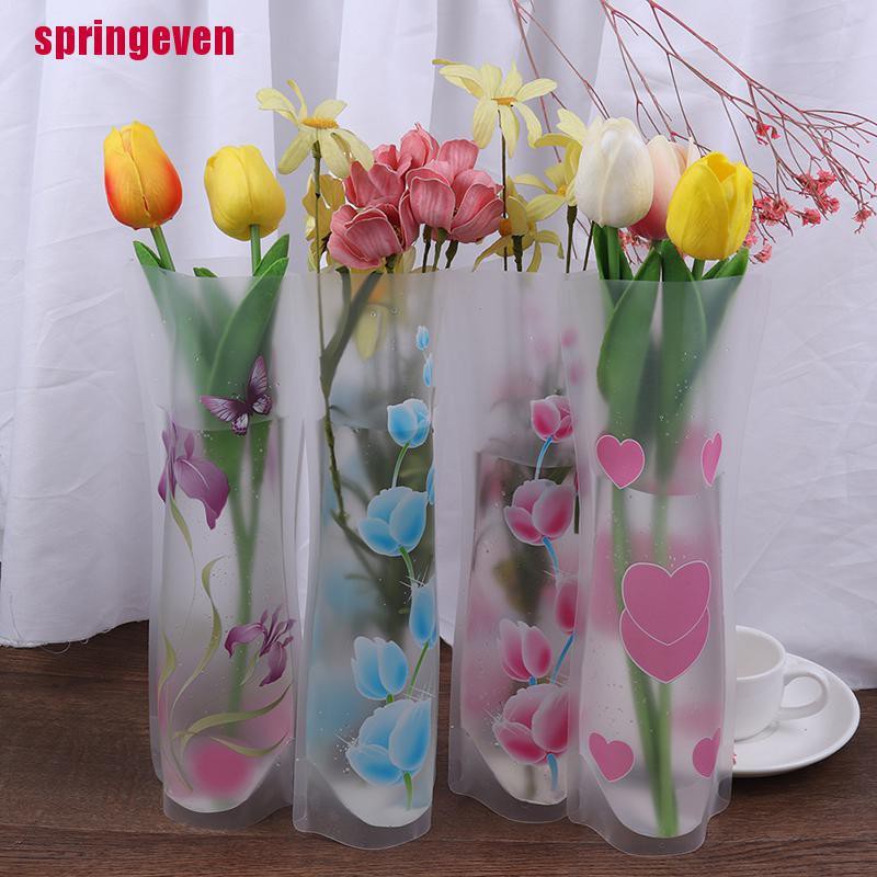Bình Cắm Hoa Bằng Nhựa Pvc Có Thể Gấp Gọn Tiện Lợi
