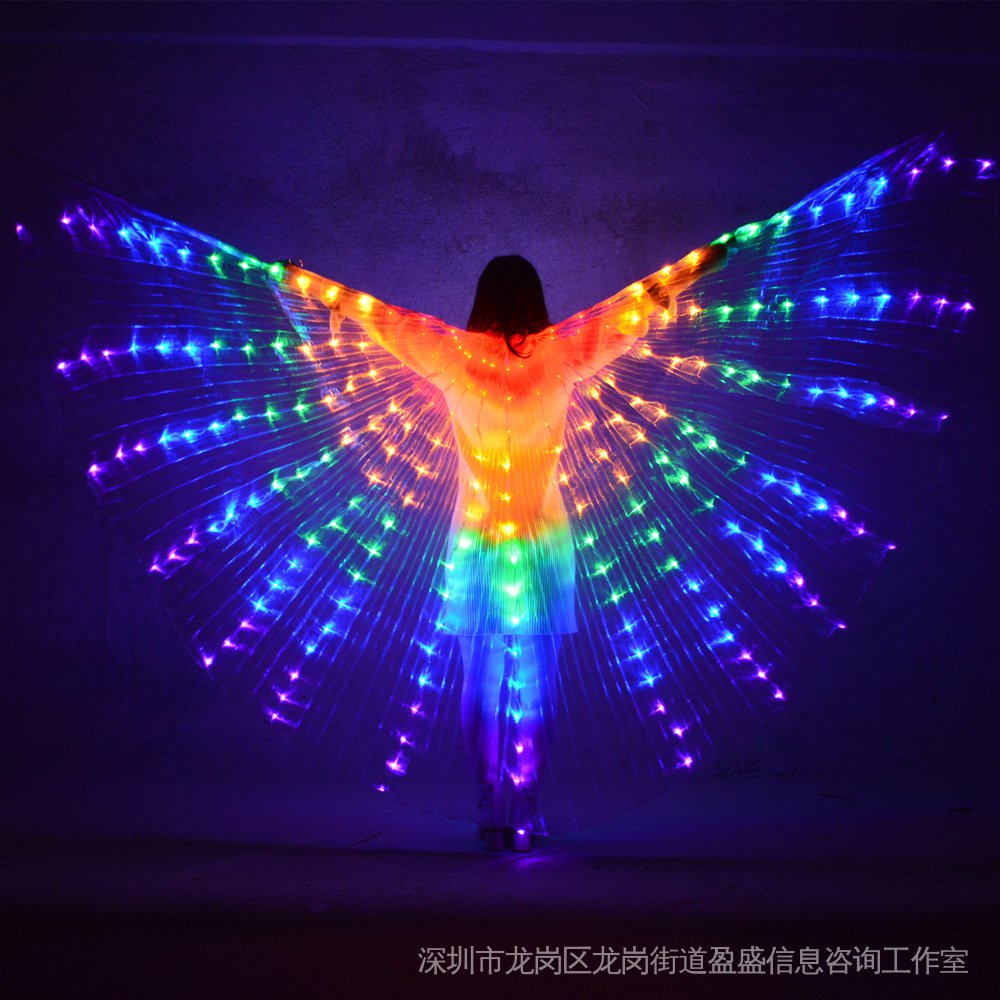 Đôi Cánh Bướm Gắn Đèn led Phát Sáng Cho Bé Biểu Diễn Múa Bụng