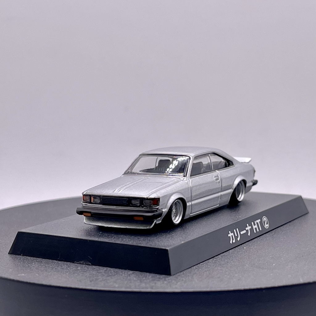 Xe mô hình - 1/64 AOSHIMA GRACHAN 10 TOYOTA CARINA HT 2 SILVER