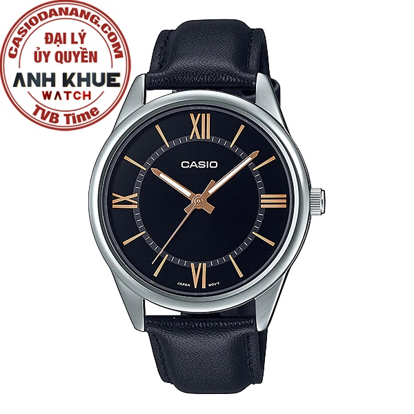Đồng hồ nam dây da Casio chính hãng Anh Khuê MTP-V005L-1B5UDF (40mm)