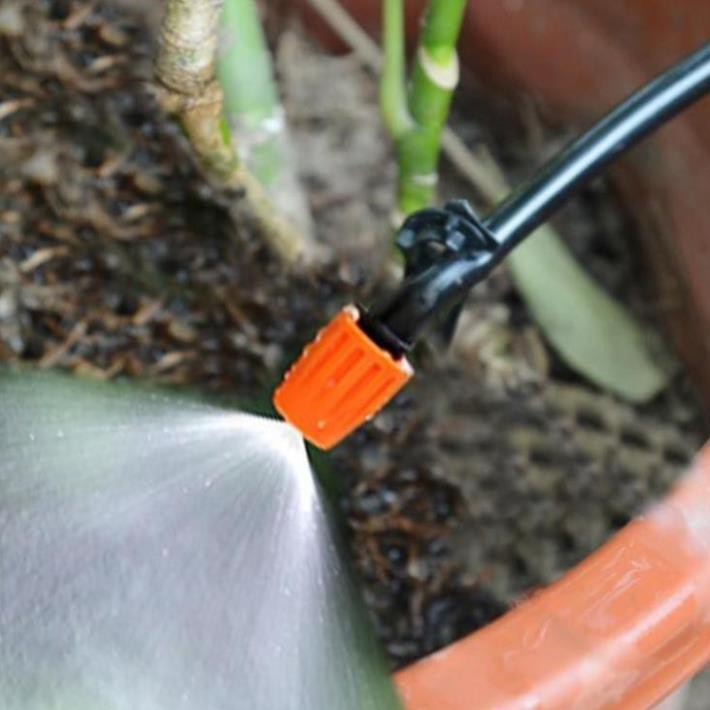 Combo bộ tưới cây tự động gồm 20 đầu tưới phun sương, 20m dây dẫn nước, 1 đồng hộ đặt thời gian tưới tự động và phụ kiện
