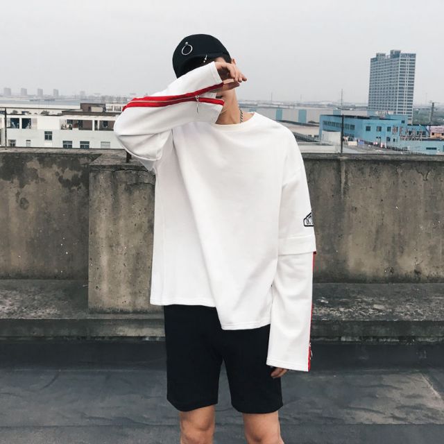 Áo tay dài Player phối zip | BigBuy360 - bigbuy360.vn