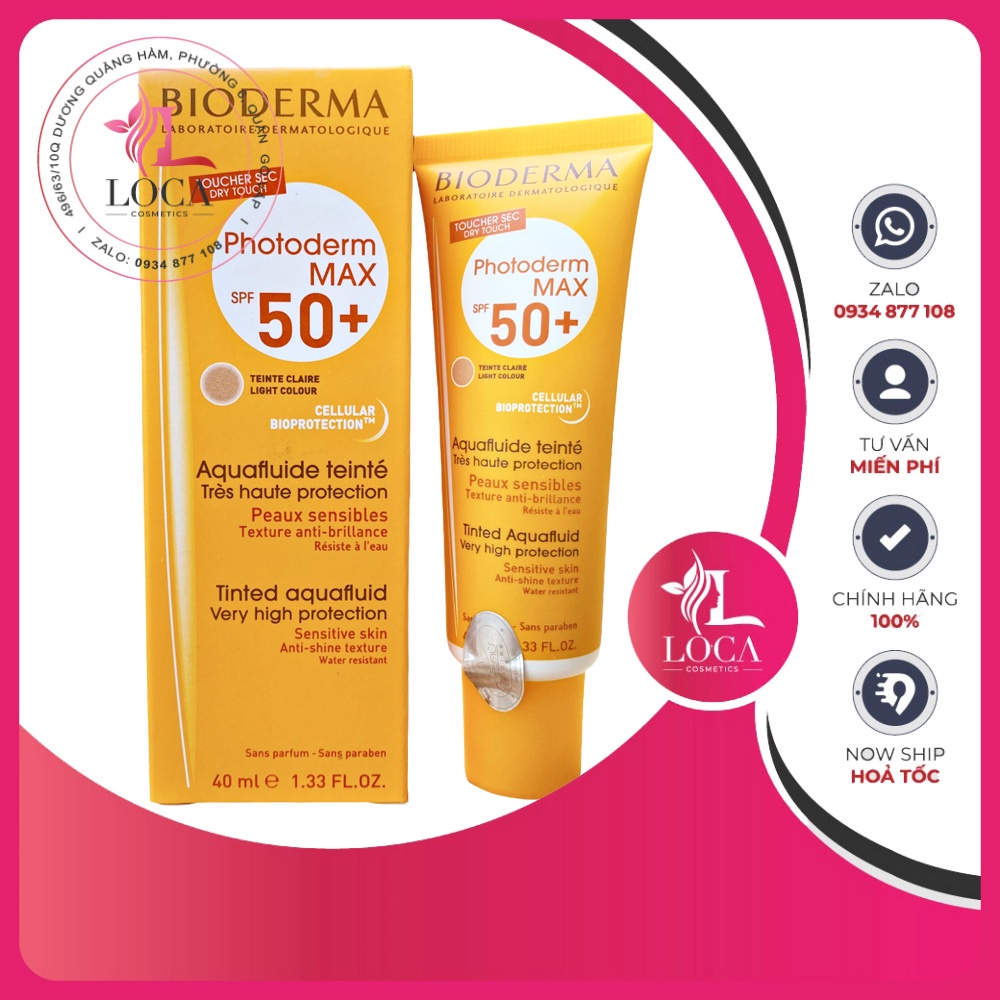 Kem chống nắng Bioderma Photoderm Max Aqua Fluide SPF 50+