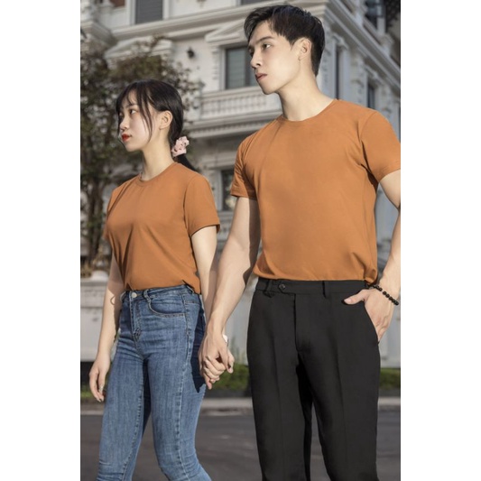 Áo thun ĐÔI NAM NỮ Cổ tròn Cotton Bamboo trơn - XUẤT XỊN SEPTEMBER 7TH | BigBuy360 - bigbuy360.vn