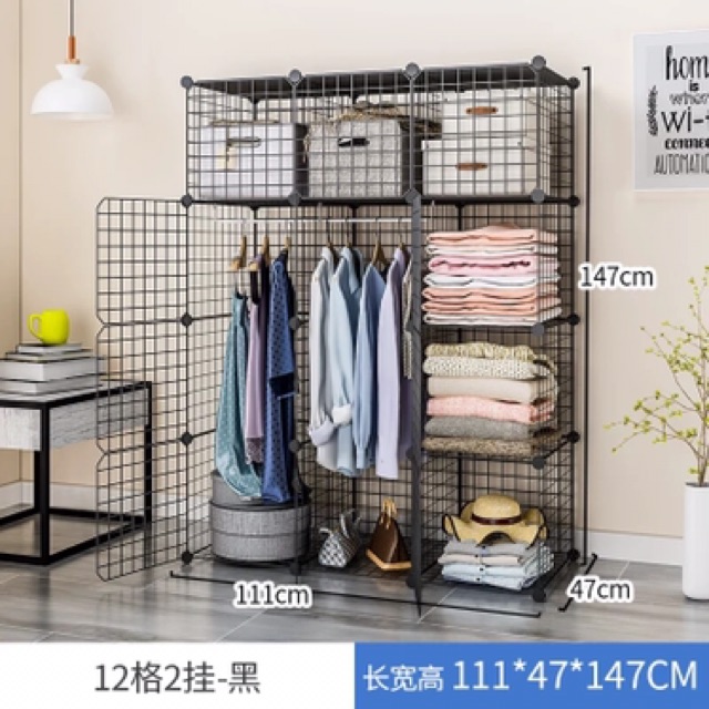 [BÁN THEO TẤM] Lưới sắt, thép lắp ghép đa năng làm giá để sách, quần áo, decor đa năng Size 35x35