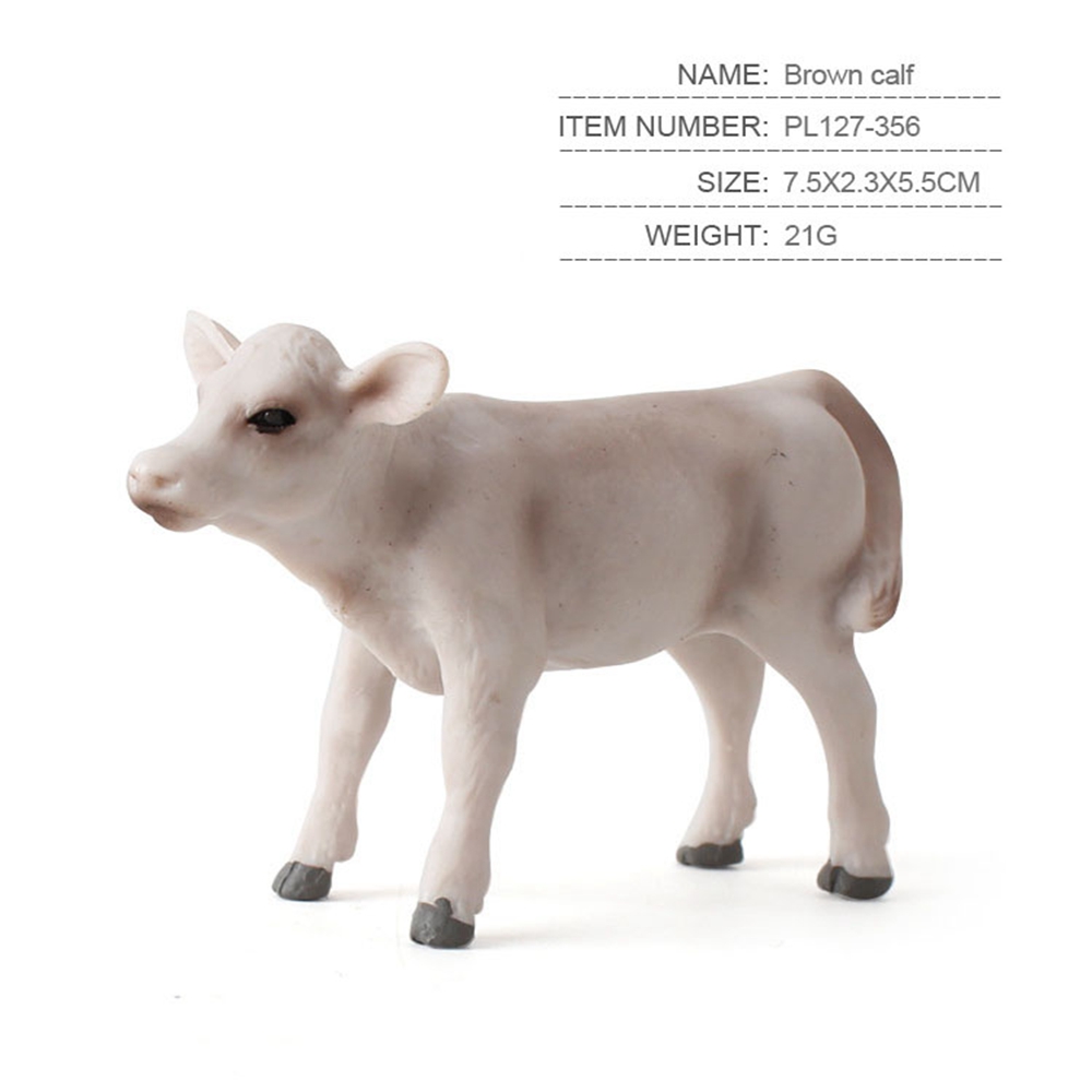 Set 1/ 6 mô hình bò sữa bằng nhựa an toàn đáng yêu dành cho trẻ em