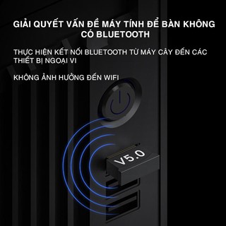 USB Bluetooth 5.0 Dongle - Giúp Máy Tính Có Kết Nối Bluetooth