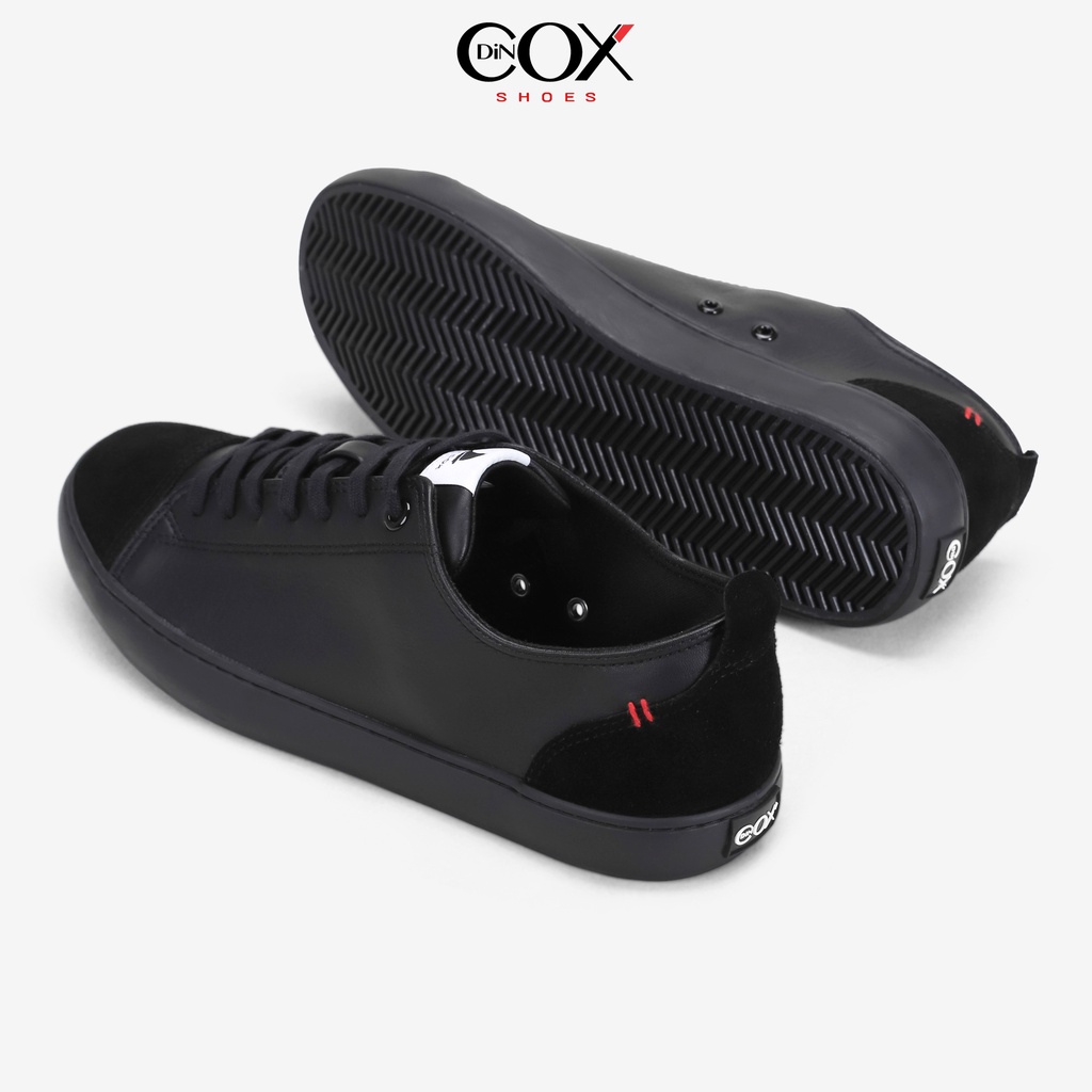 Giày Sneaker Da Nam DINCOX C17 Cách Điệu, Nhã Nhặn Full/Black