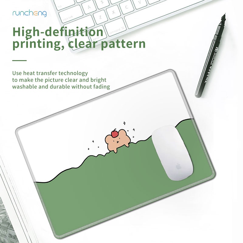 Tự làm tấm lót chuột kiểu dáng dễ thương Túi đựng máy tính xách tay có cùng đoạn 37 * 25 cm cao su vừa mousepad bàn phím PC Bàn phím máy tính văn phòng máy tính xách tay bàn chuột không trượt pad làm sạch máy tính để bàn