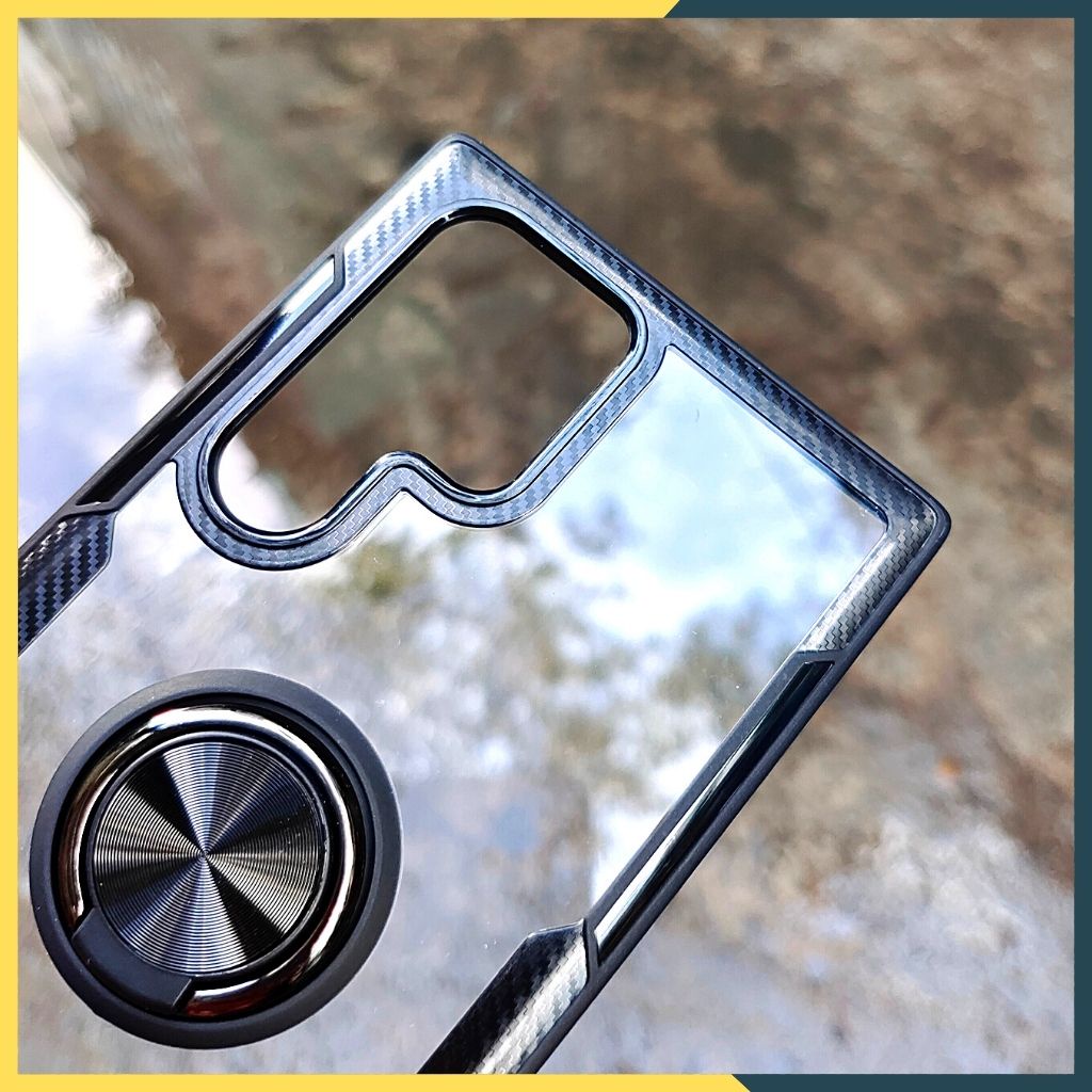 Ốp lưng s22 ultra trong suốt chống sốc RING CASE bảo vệ camera - phụ kiện điện thoại huỳnh tân