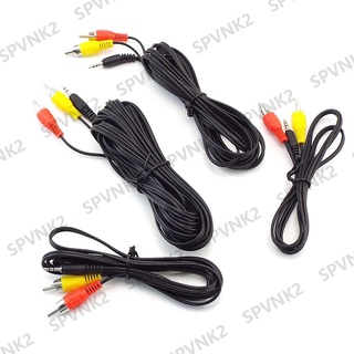 Dây Cáp Âm Thanh 2.5mm Male Sang Dual RCA Male Cho PC AV VNK2