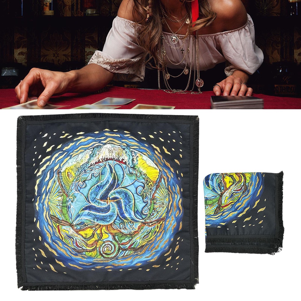 Tấm Vải Trải Bàn Chơi Bài Tarot Thiết Kế Sáng Tạo