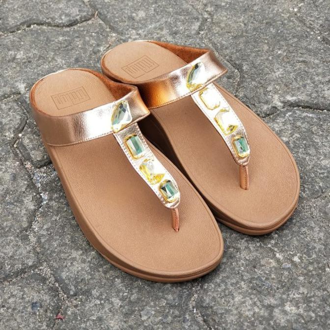 Fitflop Giày Sandal Da Màu Xám Bạc 36